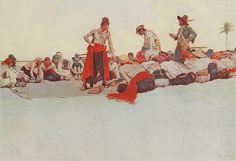 Howard Pyle So the Treasure was Divided china oil painting image